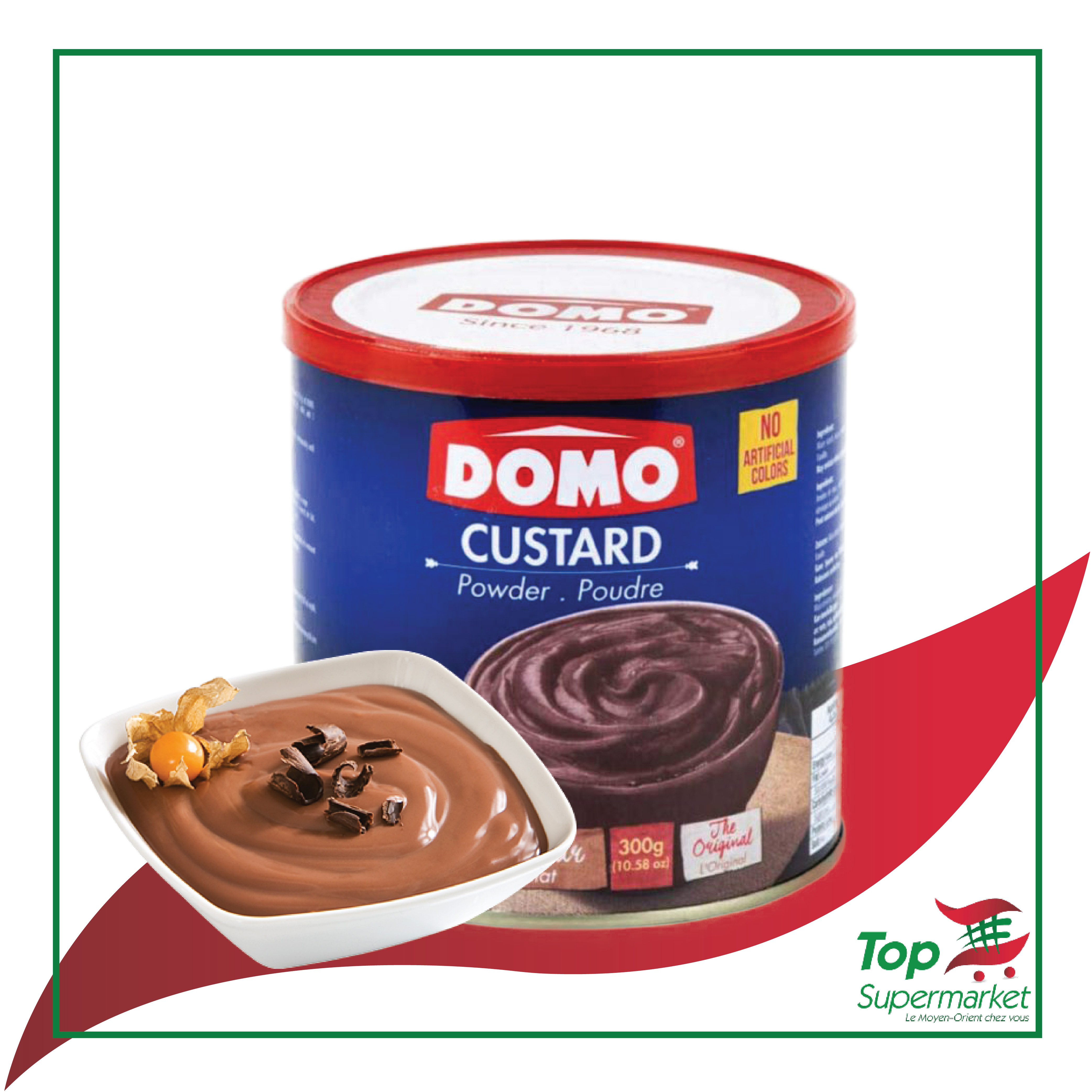 Domo Custard Chocolat 300gr